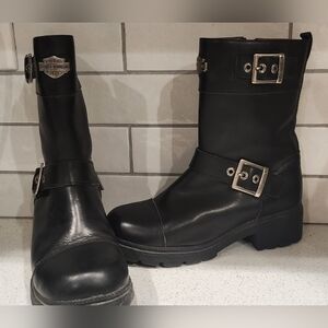 Harley-Davidson Black Leather Boots